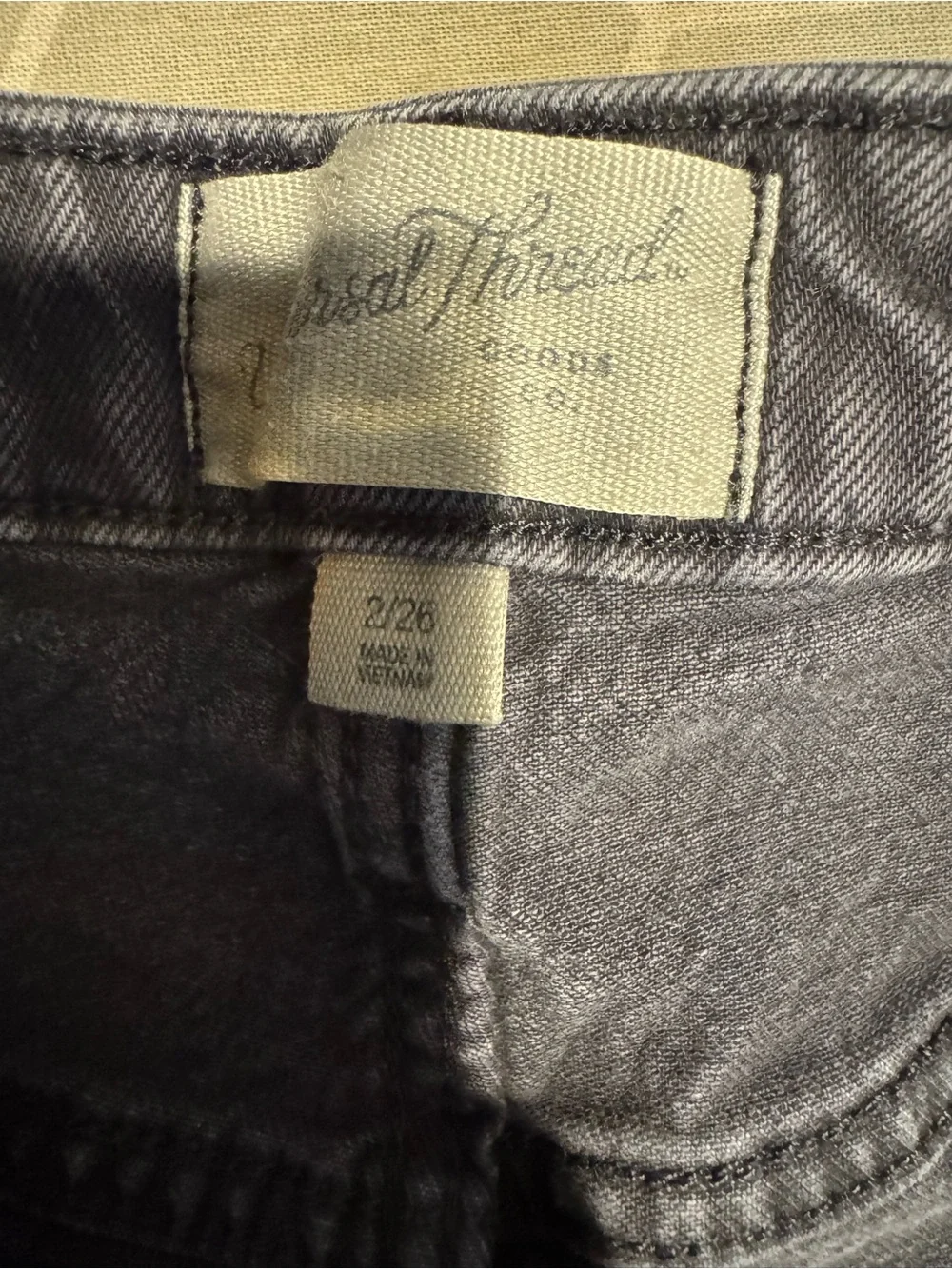 Universal Thread Vintage MIDI Shorts washed gray 26